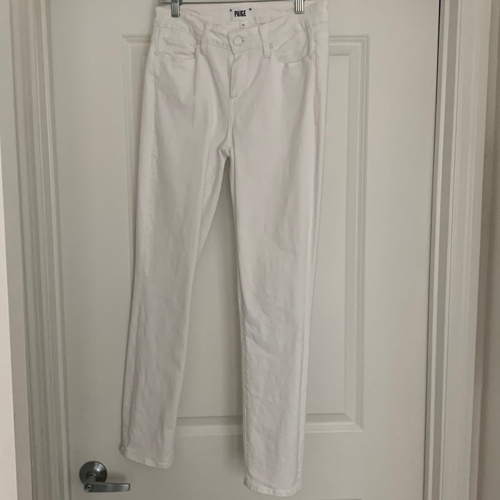 Paige, white denim jeans, size 28